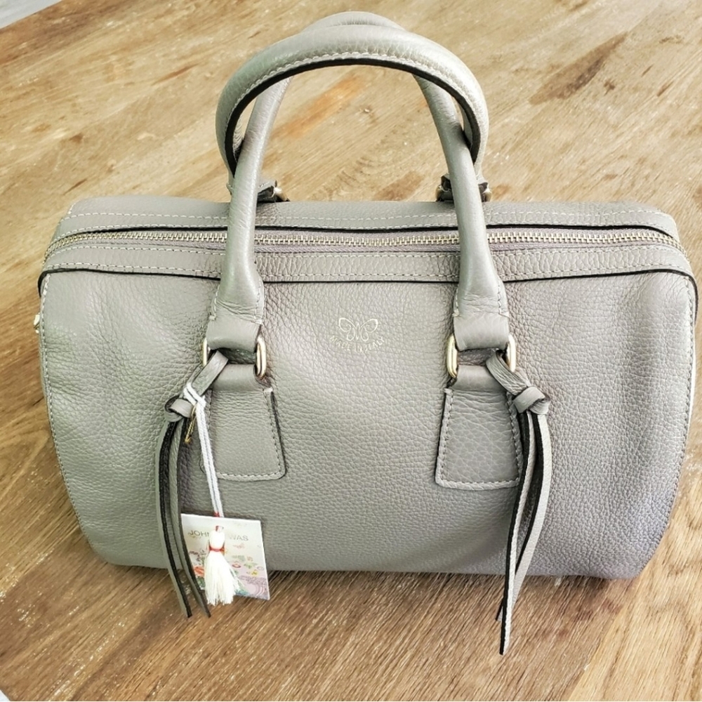 Johnny Was Alce Pebble Leather Duffle - Picture 7 of 11